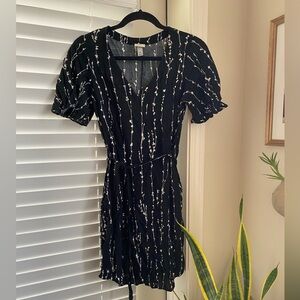 Black Patterned Dress